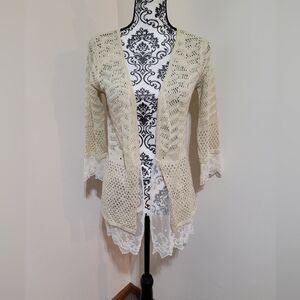 Joy Joy Cream‎ Lace Women's Cardigan